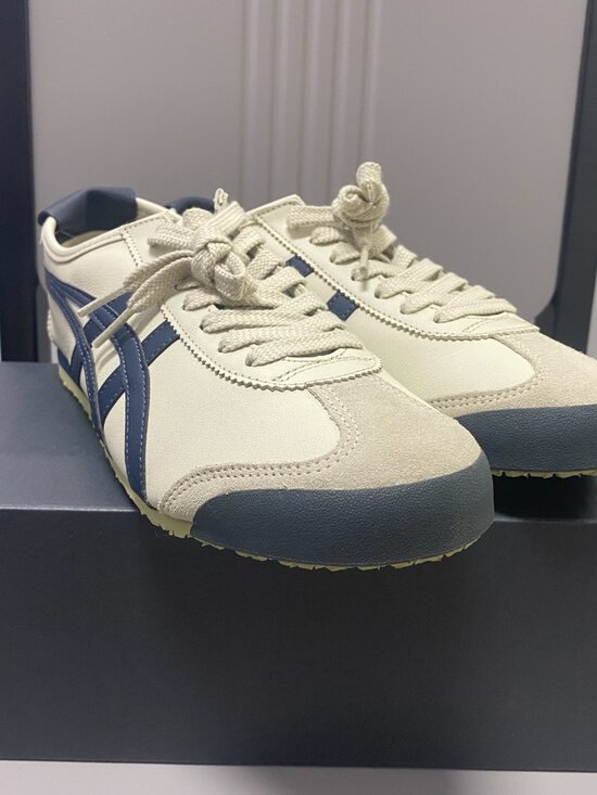 Men’s Onitsuka Tiger Mexico 66 Birch Navy Retro Sneakers Athletic Shoes main image 5